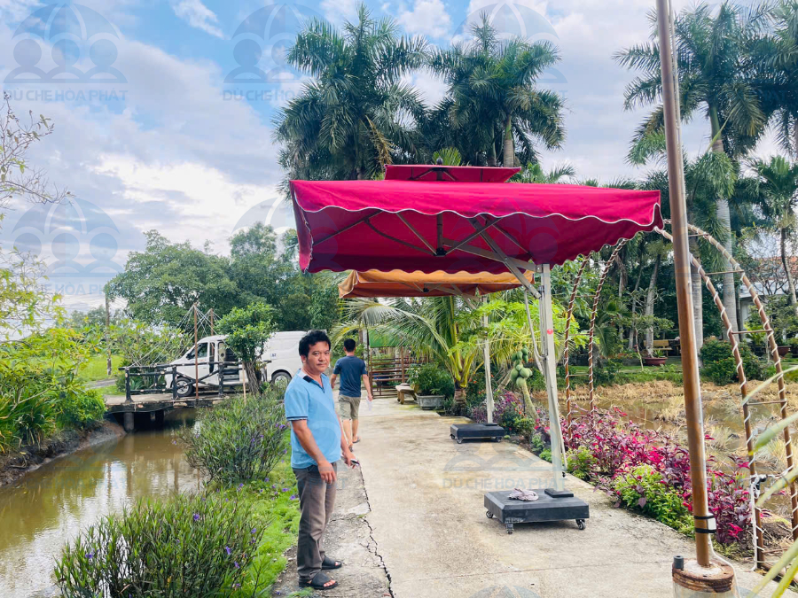 dù lệch tâm vuông 2m5