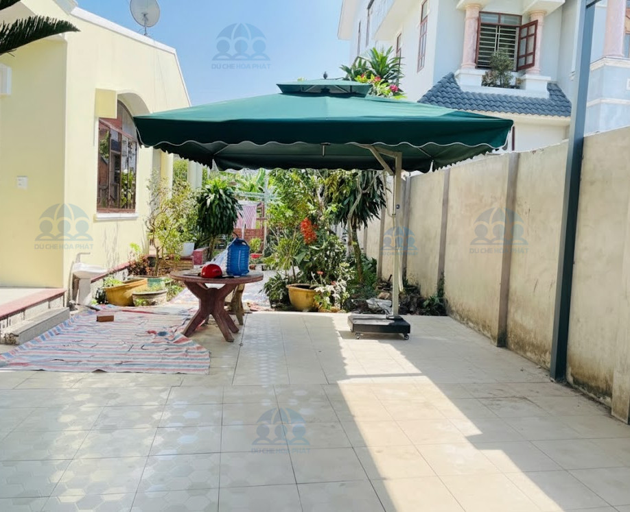 d&ugrave; lệch t&acirc;m vu&ocirc;ng 2 tầng 3.5m m&agrave;u xanh